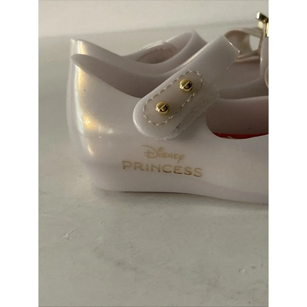 Mini Melissa Disney Princess Beige Gold Shoes Size 5